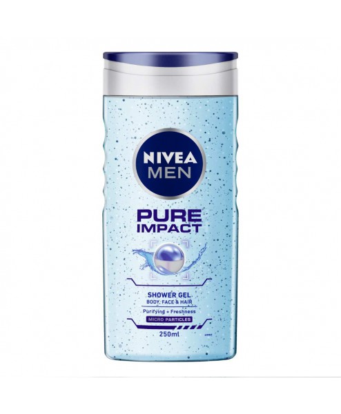 Nivea Men Pure Impact Body, Face & Hair Shower Gel 250 ml